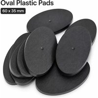 60×35mm Oval Plastic Base 5pcs | Wargame Base World | ABS Wargaming Miniature Base