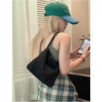 Yinzhu Korean Style Ins New Casual Nylon Handbag Lightweight Versatile Underarm Bag for Young Women Daily Match