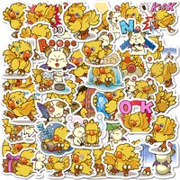 40 Pieces of Chocobo Cartoon Meme Stickers – Decorative Stickers & Scrapbook Supplies for Water Bottles and Notebooks