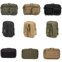 New Molle Utility EDC Waist Bag Belt Tactical Pouch Medical First Aid Bag Belt Pouch Outdoor Sports Hunting Bag Utility Bag