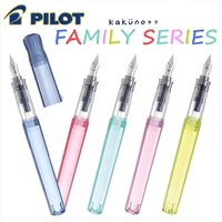 1PC Japan Pilot KAKUNO Fountain Pen F/M Color Transparent Rod School Supplies Kawaii Stationery Pens for Writing