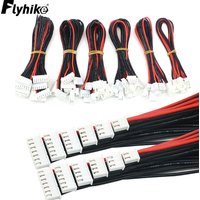 5pcs/lot JST-XH 1S 2S 3S 4S 5S 6S 20cm 22AWG Lipo Balance Wire Extension Charged Lead Cord for RC Lipo Battery Charger