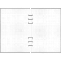 Monthly A5 A6 A7 Dot 45 Sheets To do List Spiral Binder Binder Inside Page Loose Leaf Inner Page Paper Refill Notebook Refill