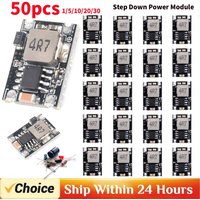 DC-DC Buck Converter Board Adjustable Constant Current Driver 5V-30V To 3.3V 5V 9V 12V 3A for Car Motorcycle Battery Charging