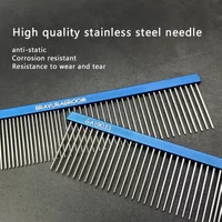 BAVURA Pet Dematting Comb Stainless Aluminum Alloy Steel Grooming Comb for Dogs And Cats Gentle Undercoat Removal