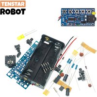 RDA5807 DIY Electronic Kits Wireless Stereo FM Radio Receiver Module PCB 76MHz-108MHz DC 1.8V-3.6V