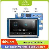 NEXTION NX4827T043 Écran tactile LCD HMI 4,3" - Module d'écran tactile résistif TFT prenant en charge le projet Arduino ou Raspberry Pi