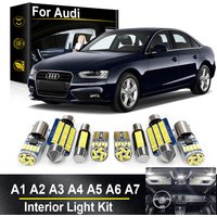 Car Light LED Interior Kit Canbus For Audi A3 S3 8L 8V 8P A4 S4 B5 B6 B7 B8 A5 S5 8TA 8T3 A6 S6 C5 C6 C7 A7 1996-2024 Auto Part