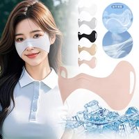 New Ice Silk Sunscreen Face Mask Breathable Sunscreen Face Scarf Anti UV Eye Protection Mask Running Golf Face Masks Riding