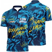 Men's Darts Polo Shirt Quick Dry Breathable Competition Dart Jersey Professional Match Sportswear Top Outdoor Game Uniform