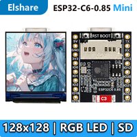 ESP32-C6 LCD Development Board 0.85 inch Display 0.85inch Screen 128x128 Mini SD-Port QST LVGL For Arduino