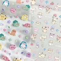 Pokémon Nail Stickers cute cartoon creativity anime relief sticker new exquisite nail ornament diy phone case material sticker