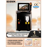 808nm Diode Hair Removal Machine Portable 3 Wavelength Permanent Hair Removal for Face Body Bikini Area Suitable for Home