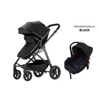 Shock-absorbing Baby Stroller with Car Seat 3in1 Baby Stroller,two-way,lightweight,foldable,high View Four-wheel Baby Stroller