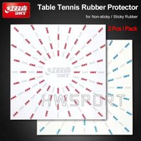 DHS – Film de protection en caoutchouc pour Tennis de Table, 2 pièces, pour accessoires de Ping-Pong en caoutchouc Non collant