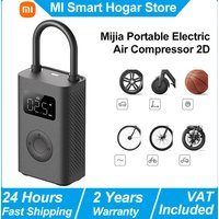 Przenośny elektryczny kompresor powietrza Xiaomi Mijia 2D, przenośna elektryczna pompka powietrza, inteligentny cyfrowy inflator z funkcją wykrywania ciśnienia w oponach