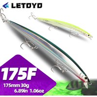 LETOYO 175mm 30g Fishing Minnow Supplies New Lure Floating Jerkbait Sea Bass Long Casting Minnow Saltwater Hard Baits Perch