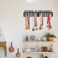 DDPNKL 1pc Medal Hanger Display Rack Frame – Stainless Steel Medal Holder for Sports