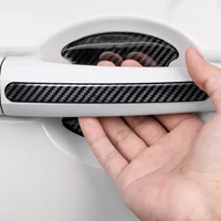 Universal Carbon Fiber Car Door Handle Protector Sticker Anti-Scratch Door Bowl Protective Film Car Exterior Decoration Accessor