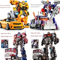 2026 New Transformers Bumblebee Optimus Prime Alloy Action Figure Robot Car 2-in-1 Transformable Toy Movie Series Birthday Gift