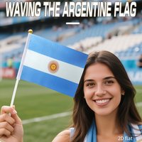 Custom Pattern Hand Held Flags, Personalized Design Small Hand Flags, Polyester Hand Flags for Party, Sports Events, Decorations