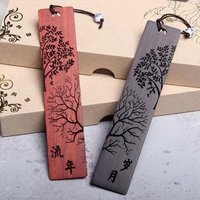 2/4Pcs Chinese Retro Mahogany Bookmark Creative Carving Nostalgia Book Clip Student Reading Accessories School Stationery Supply
