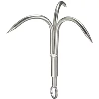 Stainless Steel Fish Hook Three Claw Fishing Anchor Hook, Flying Tiger Claw Fishing Equipment