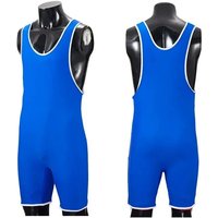 Wrestling Suit Double-Sided Unisex Training Competition Tight Clothes Weightlifting Suit Martial Arts Shirt