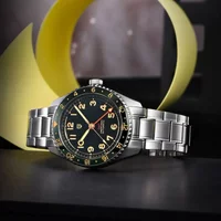 PAGANI DESIGN New GMT Men's Pilot Watch Automatic Mechanical Watch 40MM Sapphire Stainless Steel Diving 20Bar Luminous C3 reloj