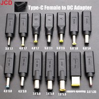 1P USB Type-C Female To DC 7.4x5.0 4.5x3.0 5.5x2.5 5.5x2.1 Male Plug Power Connector Laptop Adapter Converter For Lenovo HP Dell