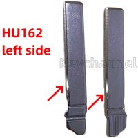 Keychannel 10pcc HU162t Original Car Remote Key Blade Flip Blank HU162 left Side Blade for Golf Jetta Seat Skoda MQB Key Blade