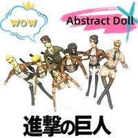 Attack on Titan Eren Jaeger Armin Arlert Hange Zoe Personalized Anime Movie Accessories Creative Cartoon Movable Doll Gifts