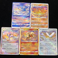Pokemon PTCG Cards Colored Pencil Art Style Charizard Latios Espeon Arcanine Altaria Collection Cards Holo Cards Pokemon Gift