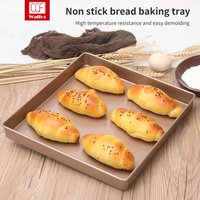 Walfos Carbon Steel Large Cake Mold Rectangle Multifunctional Bread Pan Non Stick Pastry Baking Oven Tray Cooking Tools