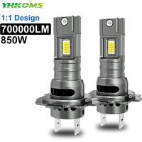 YHKOMS H7 LED Headlight Bulb Mini Wireless 60W 20000LM 6000K CSP for Car Headlamp Auto Diode Lamps H7 Turbo Led 12V Automobile