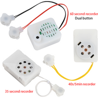 35s/40s/5min Plush Toy Voice Message Recorder Voice Box Sound Module Plush Toy Voice Message Recorder Device Clear Voice Recorde