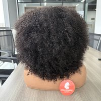 Millionaire Queen Glueless Wig Human Hair Afro Kinky Curly 5x5 Closure Lace Wig Human Hair For Brazilian Women Wear And Go 400%