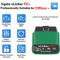 Vgate vLinker FD+ ELM327 FORScan For Ford Bluetooth 4.0 OBD2 Car Scanner Diagnostic Tool ELM 327 BLE Code Reader