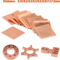 1pcs 99.9% Pure Copper Cu Sheet Foil Thin Metal Copper Plate Thickness 0.25mm-8mm Length 100~1000mm