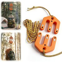 Multifunctional Portable Lifting Pulley System, Easy-Carry Nylon Hoist for Hunting Gear and Animal Hauling Needs