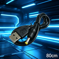 3pcs 2 In 1 0.8m Cable USB Charger For 1000 2000 3000 USB 5V Charging Plug Charging Cable USB To DC 1A Plug Power Cord Game