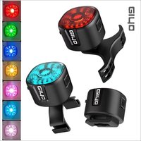 IP66 Waterproof LED Tail Light for MTB/Road Bike with Smart Auto Brake Sensing RGB Rear Lamp Non-Smart Option Available