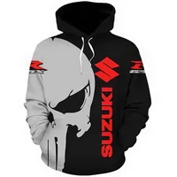 AliExpress Suzuki men's casual hoodie, 3D printed long-sleeved top for outdoor motorcycle and bicycle enthusiasts, autumn and winter