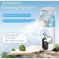 Rechargeable Silent Mesh Nebulizer Digital LED Asthma Inhaler Atomizer Children Adult Health Care Handheld Humidifier