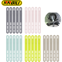 NNBILI Silicone Cable Ties Cord Organizer Cable Straps Reusable Cord Ties Travel Cable Organizer Cute Elastic Tie Wire Ties