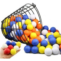 PU Foam Golf Ball Indoor And Outdoor Training Colorful Practice Soft Foam Golf Ball Toy Children's Gift Sponge Ball Pressure