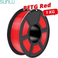 SUNLU PETG Filament 1KG Arranged Neatly 3D Material 1.75MM Non-Toxic Odorless Bright Color No Buble No Clogging Good Toughness
