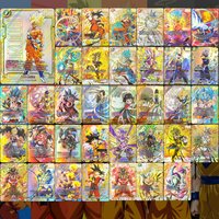 Proxy Dragon Ball Super Fusion World English FB09 FB-001 Son Goku Vegito Vegeta Frieza Energy Marker Hot Stamping Game Card Toy