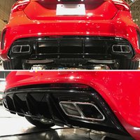 Für Mercedes Benz W176 A45 AMG A160 A180 A200 A220 A250 Fließheck Heckstoßstange Diffusor Lippenspoiler mit Auspuffspitzen 2012–2018