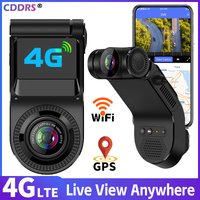 4G GPS Car DVR Dual Dash Cam 720P Front Rear Camera Night Vision With Phone APP Remote Monitoring WiFi Hotspot Parking Monitor